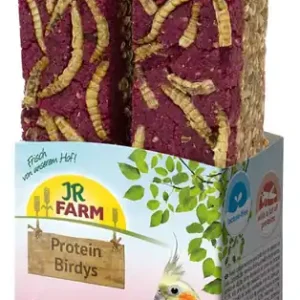 Sparpaket 2 x 150 g JR Farm Protein Birdys Fruit Mehlwürmer Vogel Snack Meistverkauft